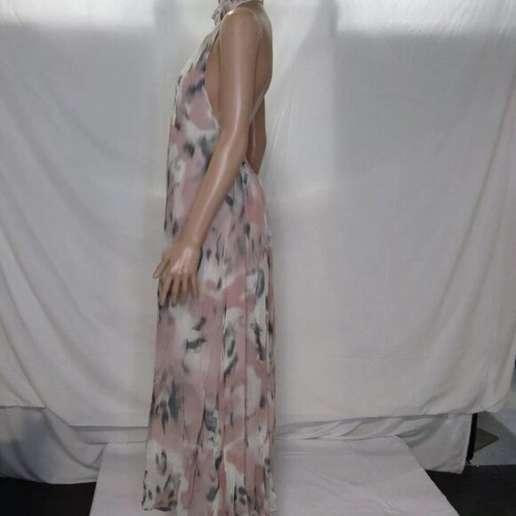 NEW MAEVE ANTHROPOLOGIE Womens The Somerset Chiffon Maxi Dress Halter - Picture 7 of 14